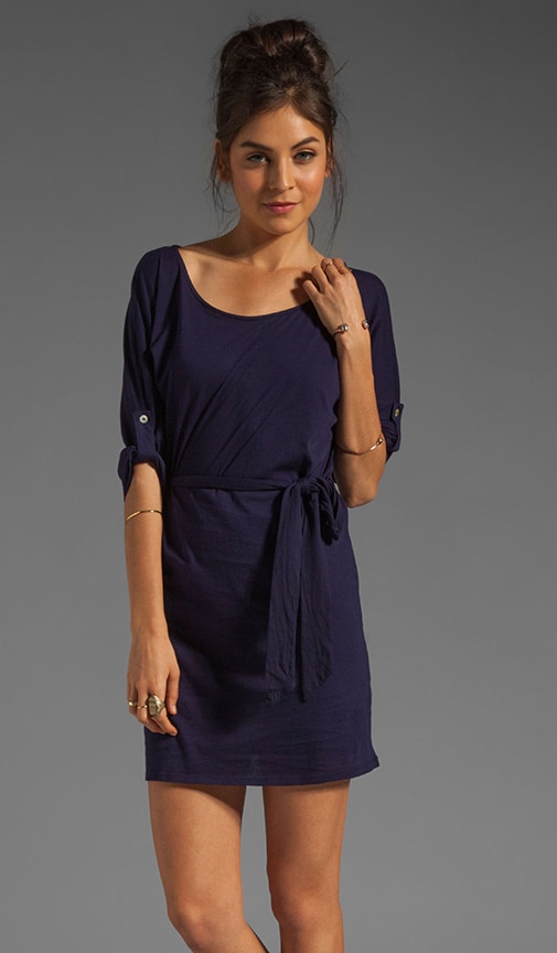 Lightweight Jersey Tie Waist Dress