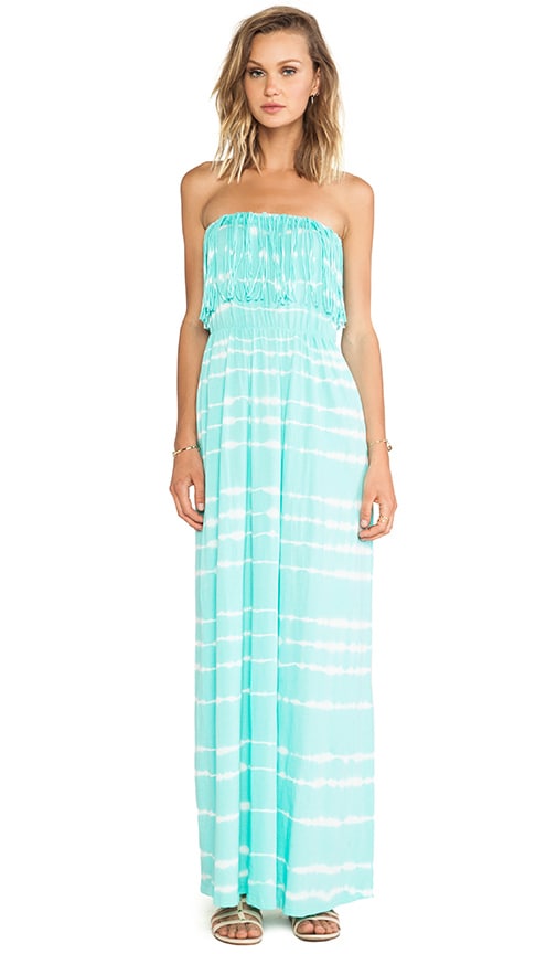 Light Weight Jersey Strapless Maxi Dress