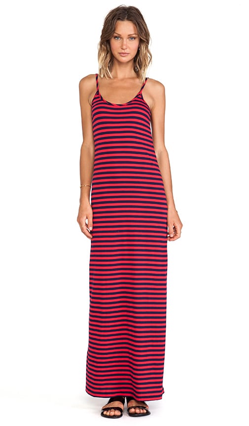 Light Weight Jersey Striped Maxi Dress