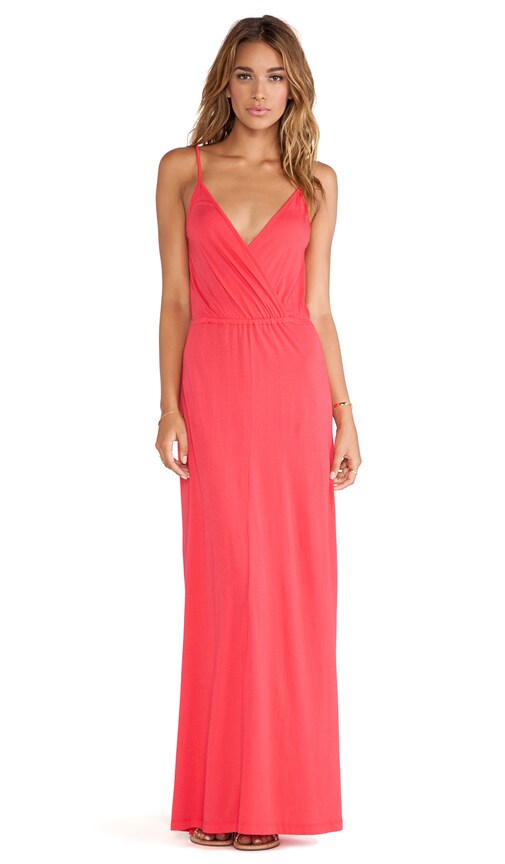 red tank maxi dress