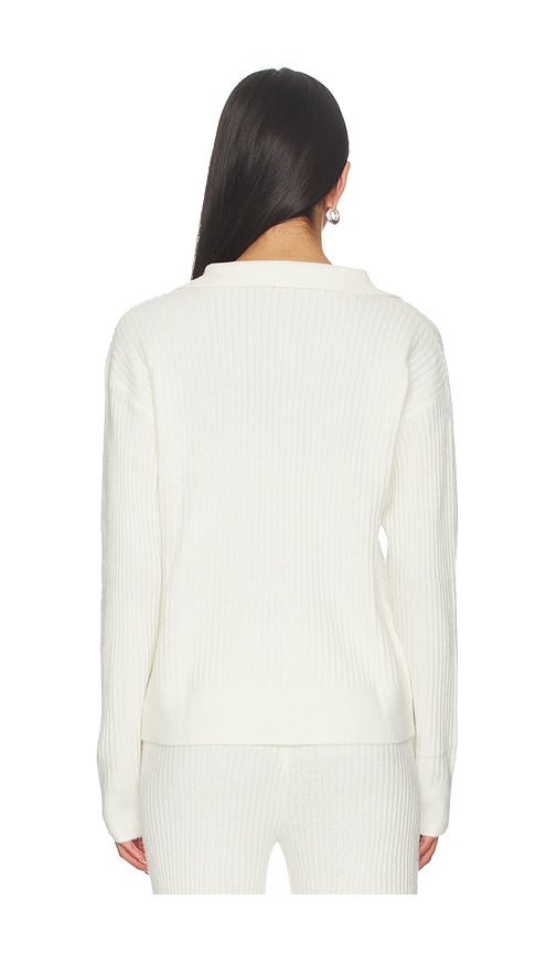  Bobi Button Funnel Neck Sweater In Cream. Size S. Also In Xs, M, L, Xl. 
