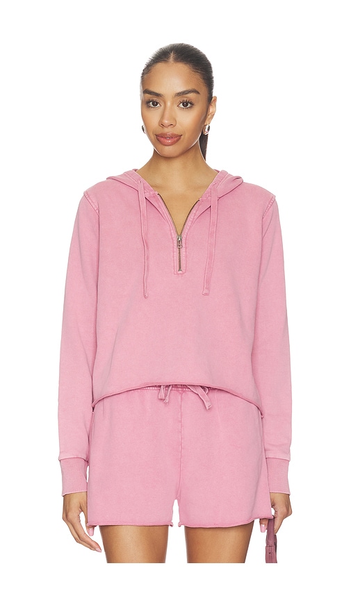 Bobi Half Zip Crop Hoodie | Thumbnail 3 Bobi Half Zip Crop Hoodie | Thumbnail 3