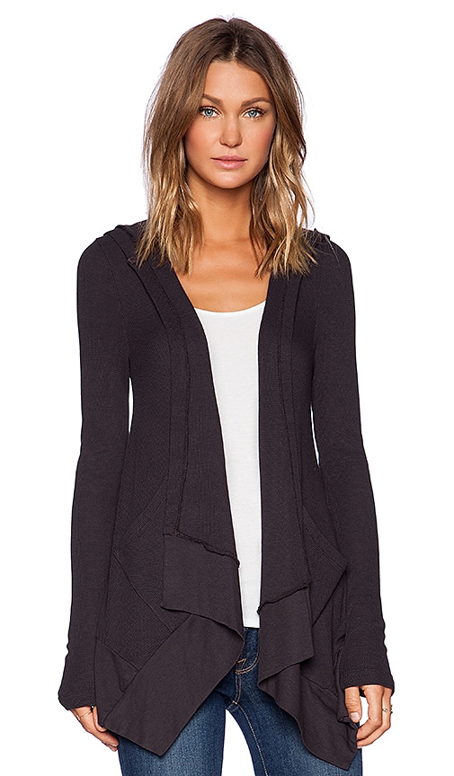 Bobi Modal Thermal Cardigan in Deep Grey | REVOLVE