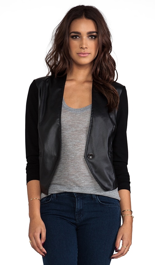 Blazer with Leather