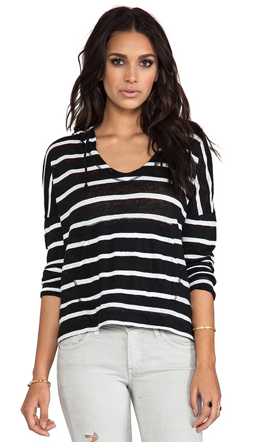 Linen Stripe Sweatshirt