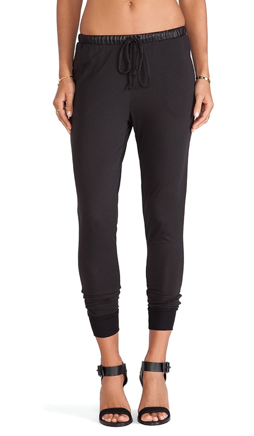 Vegan Leather Sweatpants