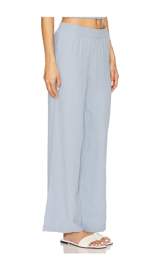 Bobi Beach Wide Leg Pant In Baby Blue