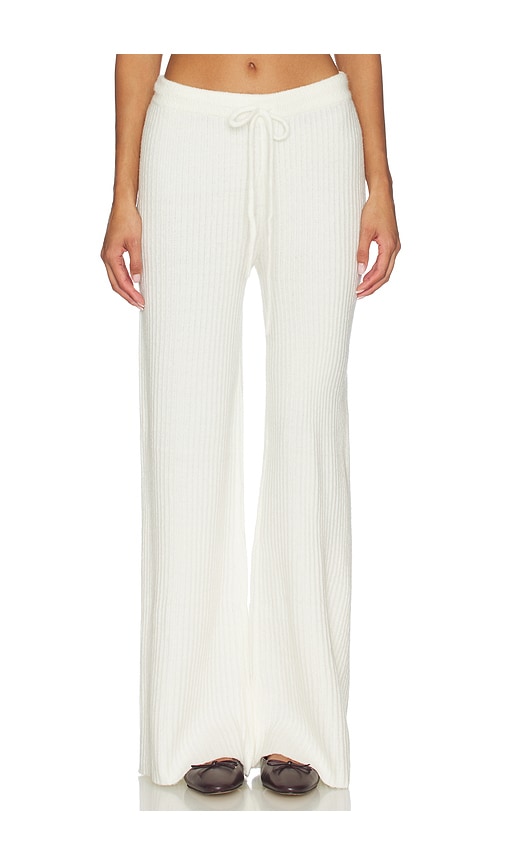 Wide Leg Pant in Cream. - size L (also in M, S, XL, XS) - Bobi - Modalova