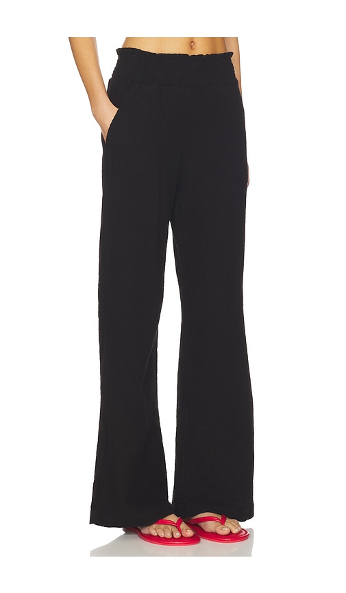  Bobi Pantalón De Playa De Pierna Ancha Wide Leg Beach Pant En Color Negro Talla L  (también En M, S, Xl). 