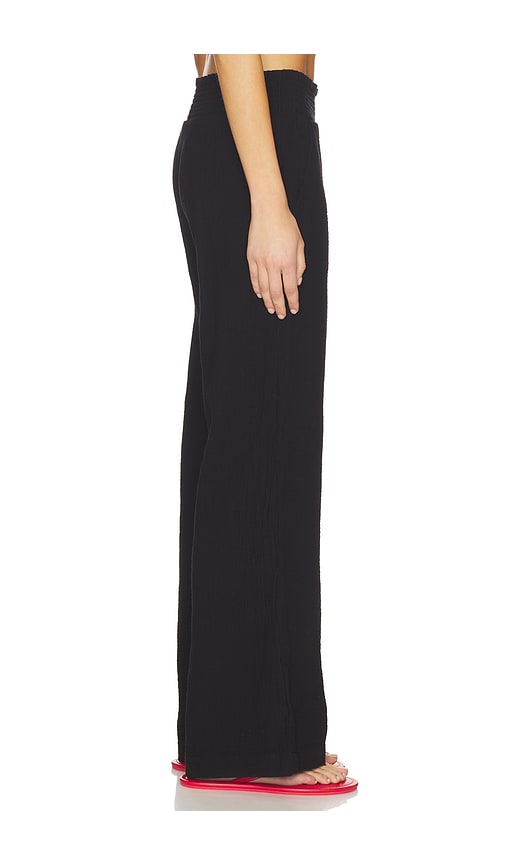  Bobi Pantalón De Playa De Pierna Ancha Wide Leg Beach Pant En Color Negro Talla L  (también En M, S, Xl). 