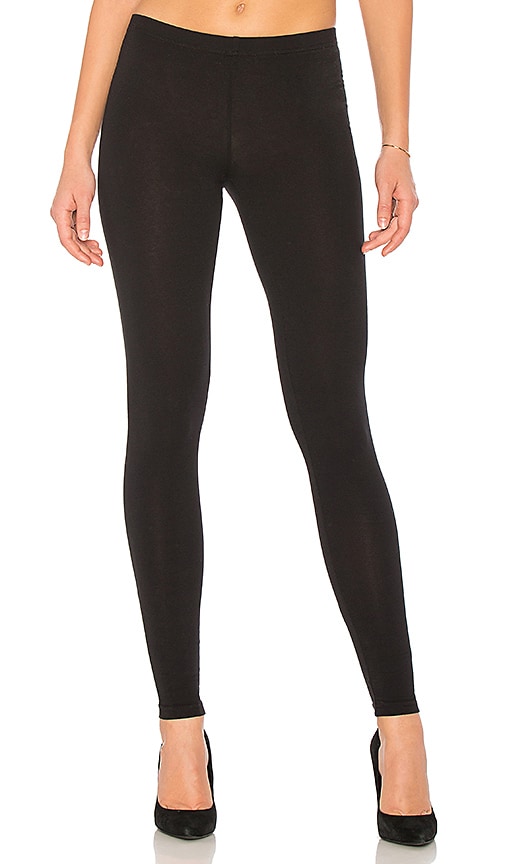 Bobi Cotton Lycra Pants in Black | REVOLVE