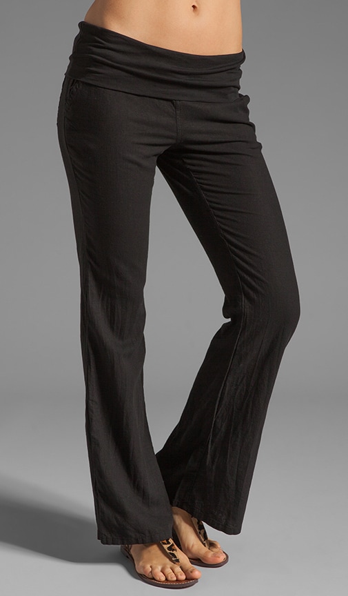 Linen Foldover Pant
