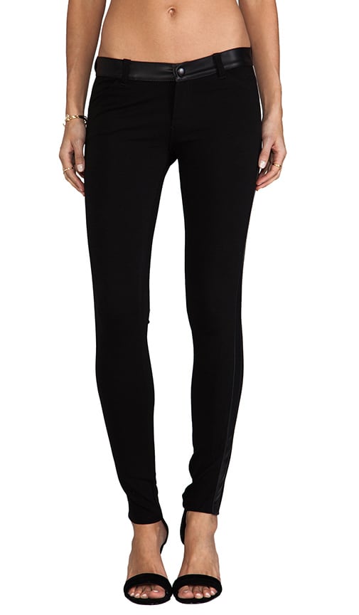 Legging with Leather Detail