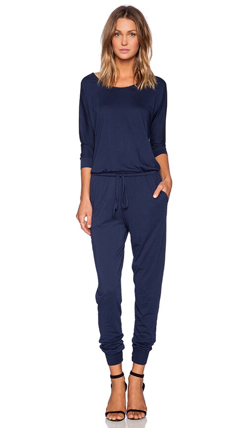 jersey long sleeve jumpsuit