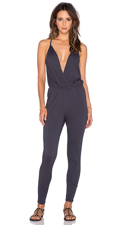 Modal Jersey Wrap Front Jumpsuit