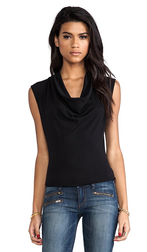 Light Weight Jersey Drape Neck Tank