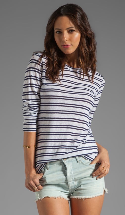 Linen Stripe Long Sleeve