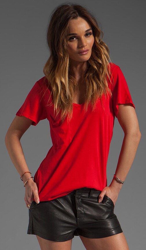 Lightweight Jersey Short Sleeve Deep V