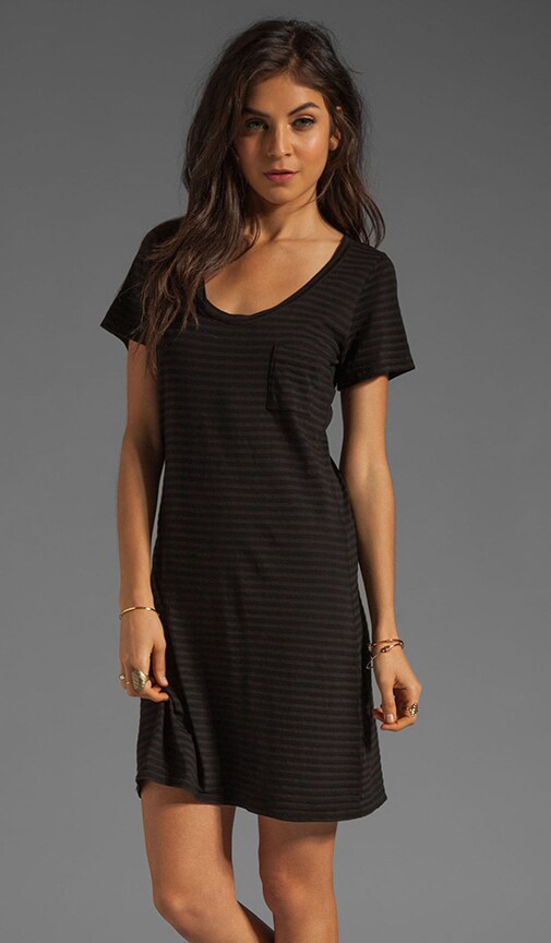 Skinny Tonal Stripe Pocket Tunic