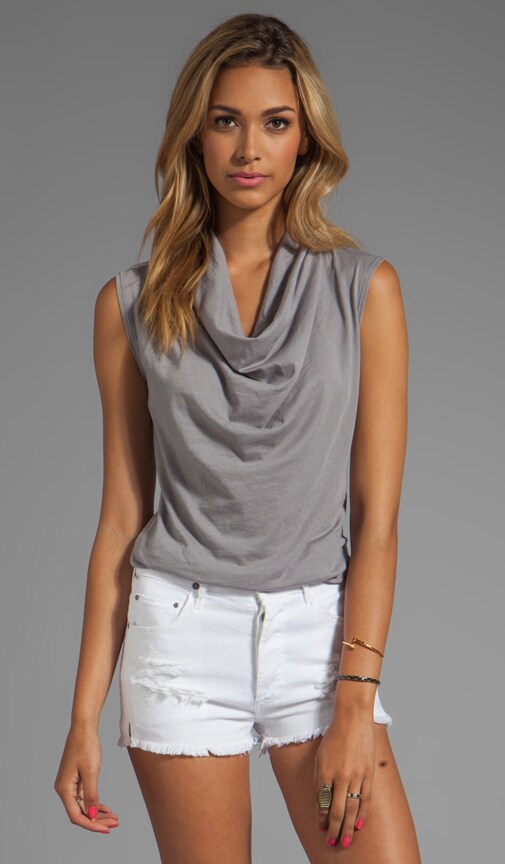 Light Weight Jersey Cowl Tank