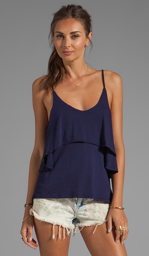 Light Weight Jersey Ruffle Tank