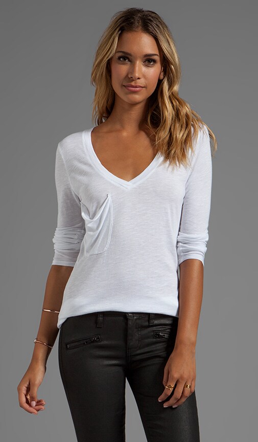 Slub Long Sleeve Pocket Tee