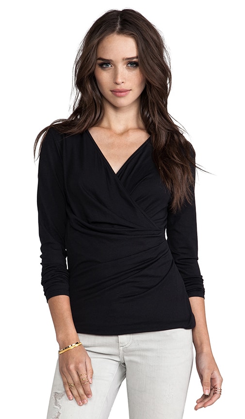 Long Sleeve Wrap Top