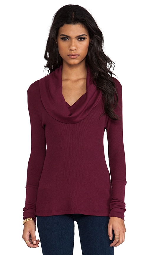 Thermal Cowl Neck Top