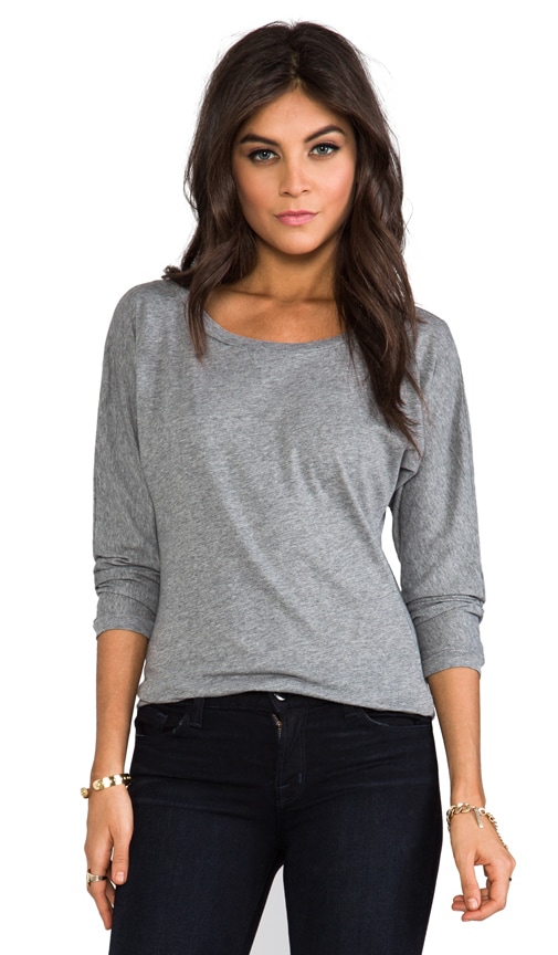 Light Weight Jersey Boatneck Top
