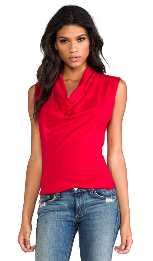 Light Weight Jersey Drape Neck Tank in