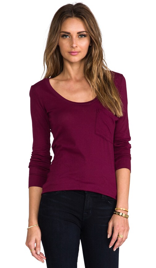 Light Weight Jersey Long Sleeve Pocket Tee