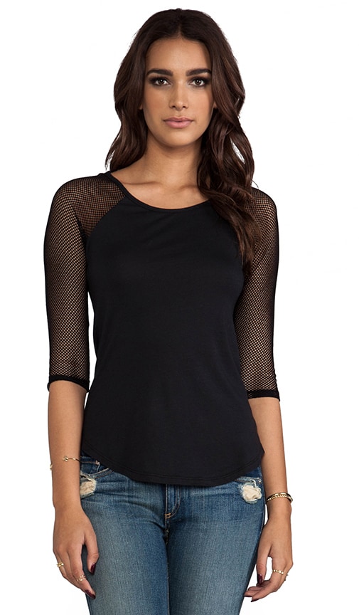 Jersey Mesh Long Sleeve Tee