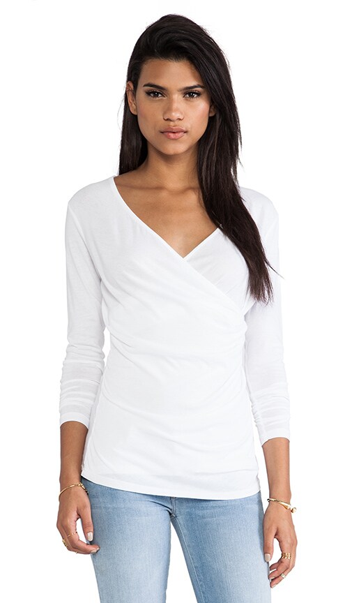 Light Weight Jersey Wrap Tee
