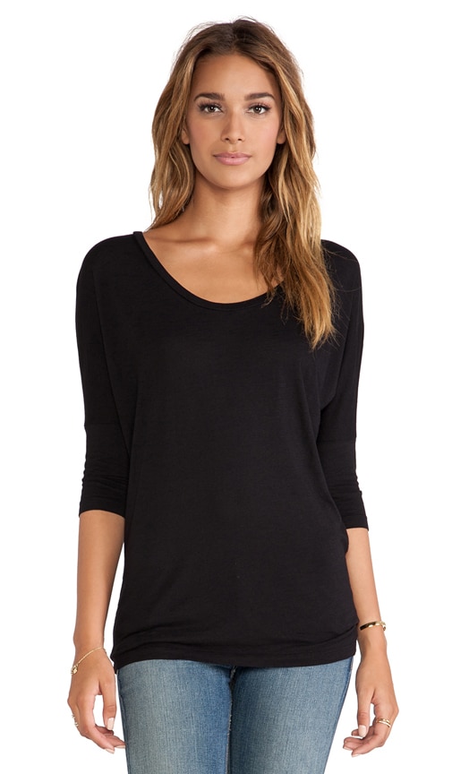 Slub Dolman Long Sleeve Tee