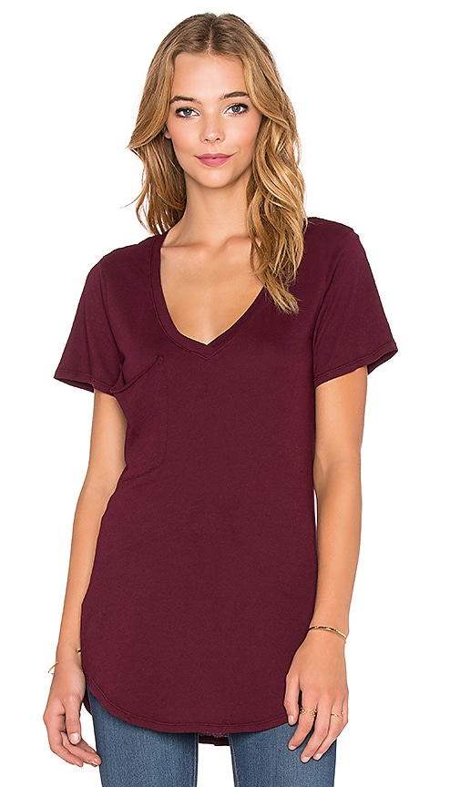Light Weight Jersey V Neck Pocket Tee