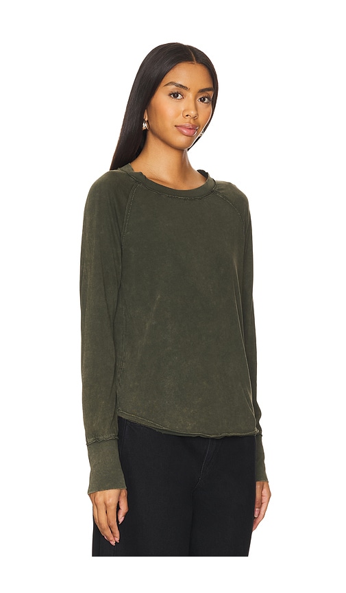 Shop Bobi Long Sleeve Tee In Troops