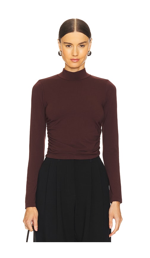 Bobi Longsleeve Top In Brown