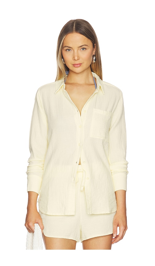 Bobi Button Down Shirt In Yellow