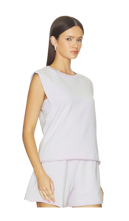  Bobi Camiseta Sin Mangas Tipo Musculosa Con Manga Raglán Raglan Muscle Tank Top En Color Lavanda Talla L  (también En M, S, Xl, Xs). 