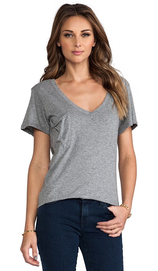 Light Weight Jersey V-Neck Pocket Tee