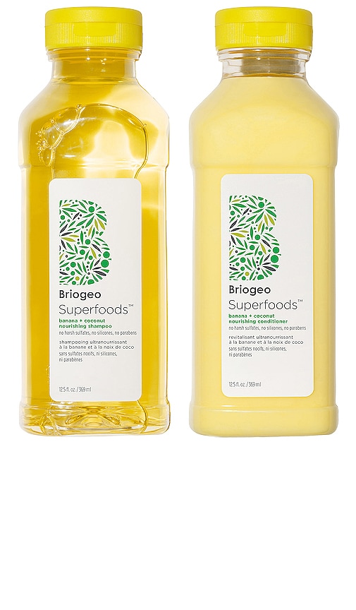 Shop Briogeo Superfoods Banana And Coconut Nourishing Shampoo And Conditioner Duo In N,a