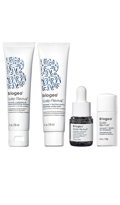 BRIOGEO SCALP REVIVAL SOOTHE + DETOXIFY TRAVEL SET,BOGE-WU70