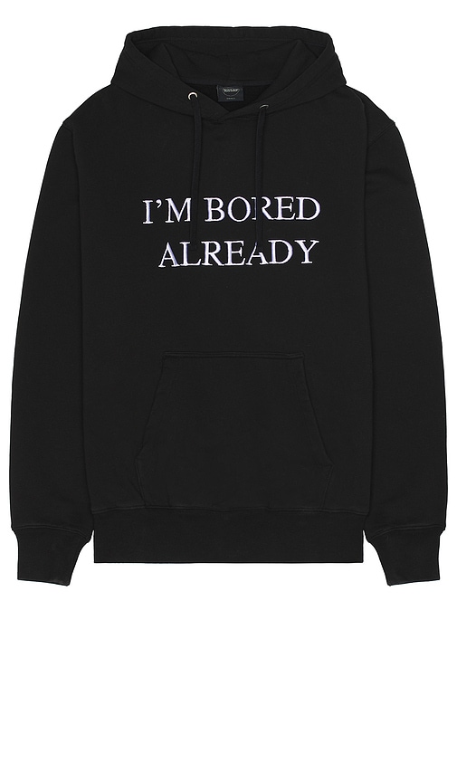 Boiler Room Bored Hoodie in Black