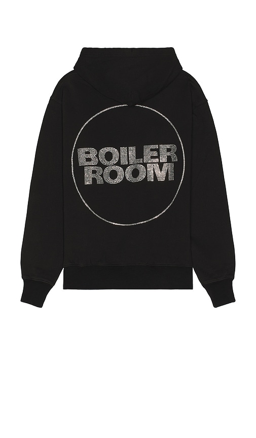 BOILER ROOM DIAMANTE LOGO HOODIE 