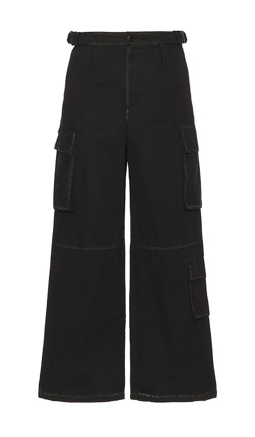 Shop Boiler Room Worn Seam Cargo Pants In Black