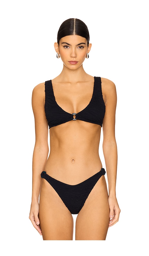 Bond Eye Ring Scout Crop Top in Black.
