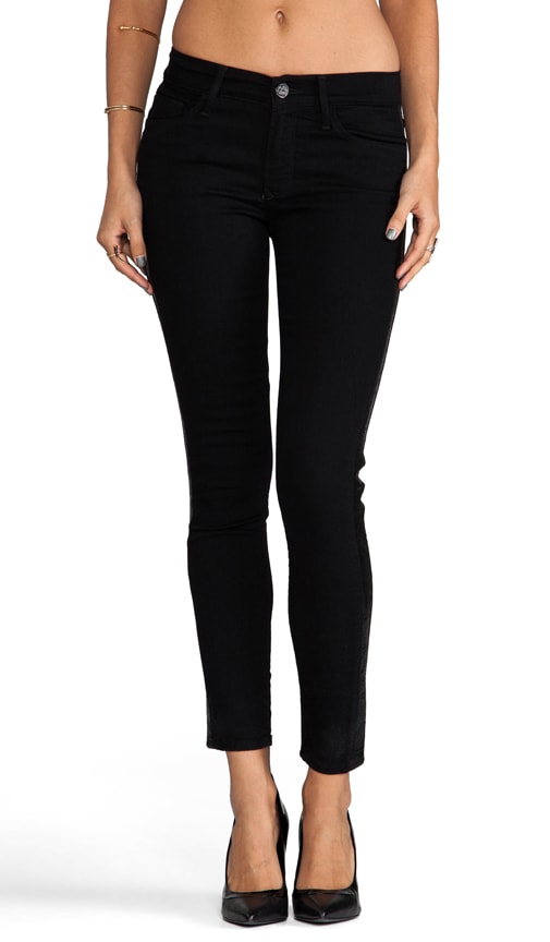 Mid Rise Sequin Skinny