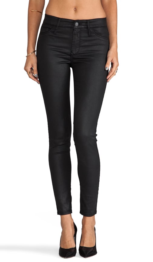 Coated Mid Rise Skinny