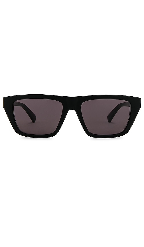 Bottega Veneta Flat Top Sunglasses in Black.