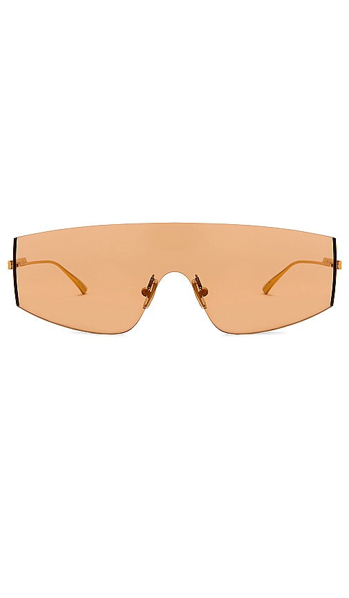 Bottega Veneta Sonnenbrille In Metallic Gold